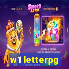 w1 letterpg