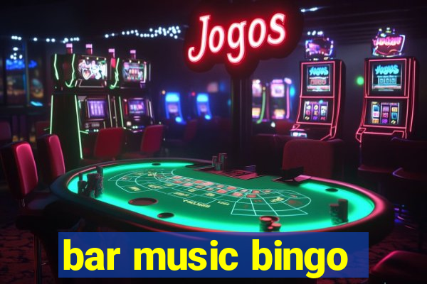 bar music bingo