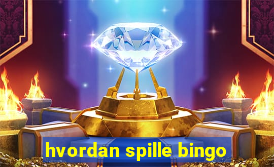 hvordan spille bingo