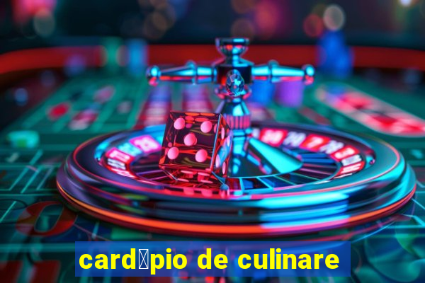 card谩pio de culinare