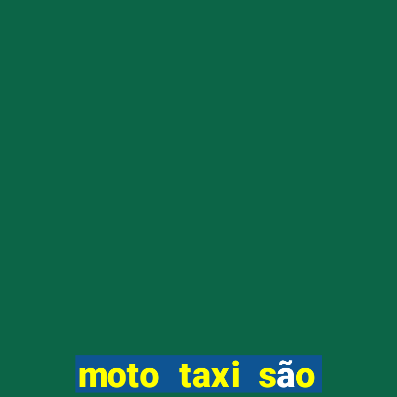 moto taxi são joaquim da barra