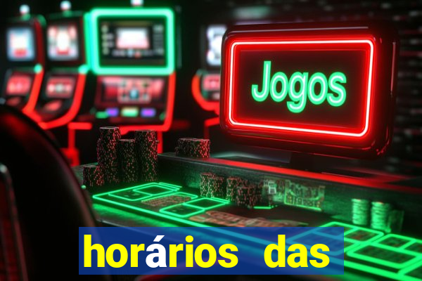 horários das plataformas de jogos