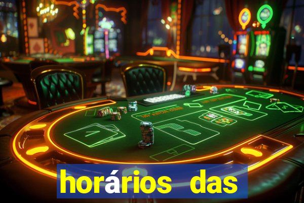 horários das plataformas de jogos