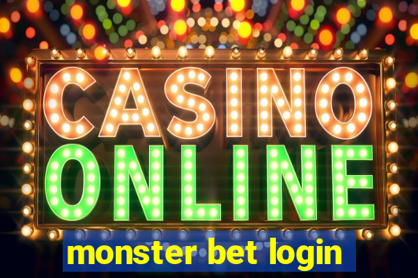 monster bet login