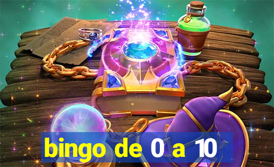 bingo de 0 a 10