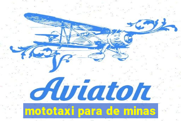 mototaxi para de minas