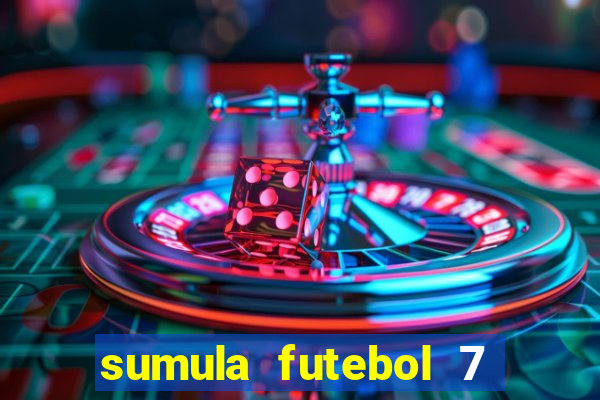 sumula futebol 7 society excel