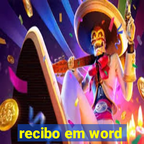 recibo em word