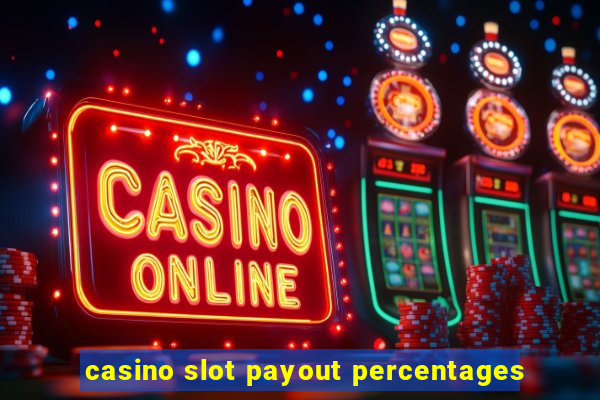 casino slot payout percentages