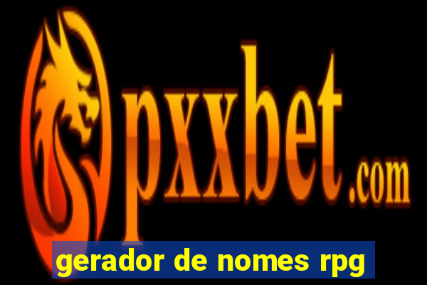 gerador de nomes rpg