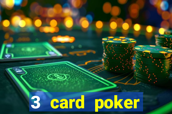 3 card poker casino game