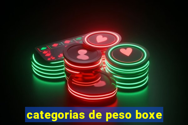 categorias de peso boxe