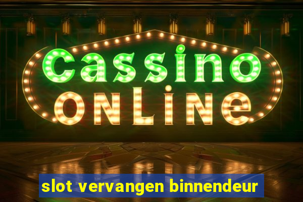 slot vervangen binnendeur