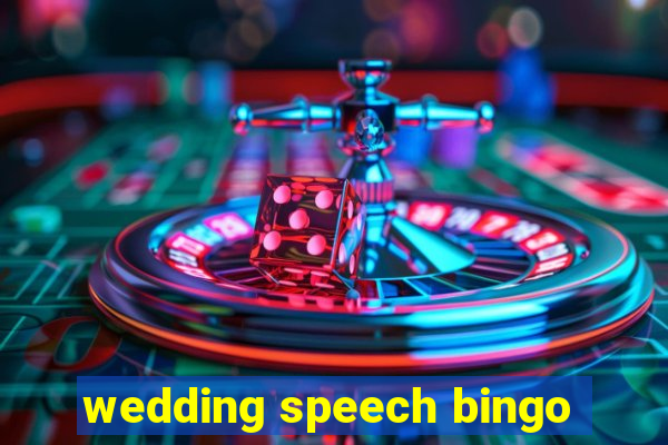 wedding speech bingo