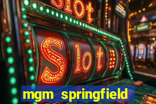 mgm springfield slot payout percentage