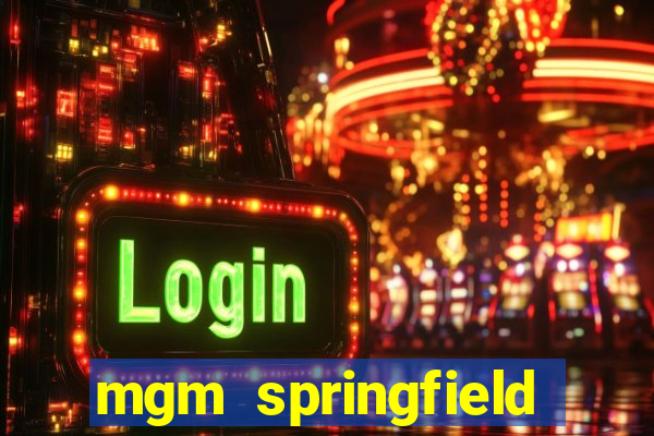 mgm springfield slot payout percentage