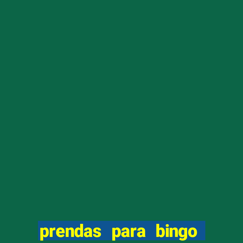 prendas para bingo em fam铆lia