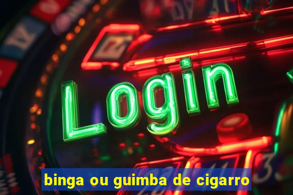 binga ou guimba de cigarro