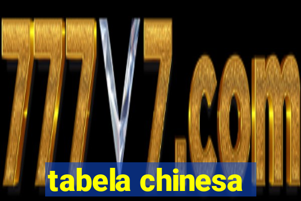 tabela chinesa