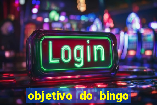 objetivo do bingo de letras