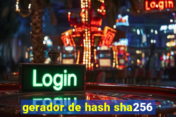 gerador de hash sha256