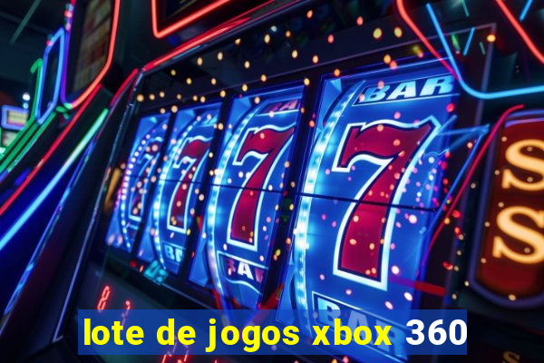 lote de jogos xbox 360