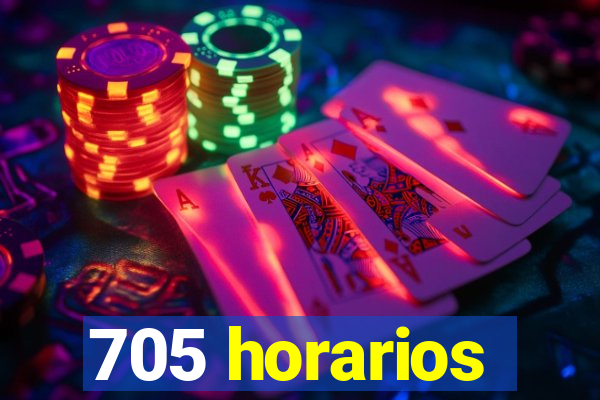 705 horarios