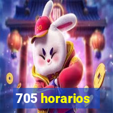 705 horarios