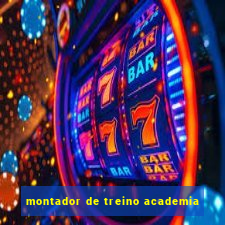 montador de treino academia