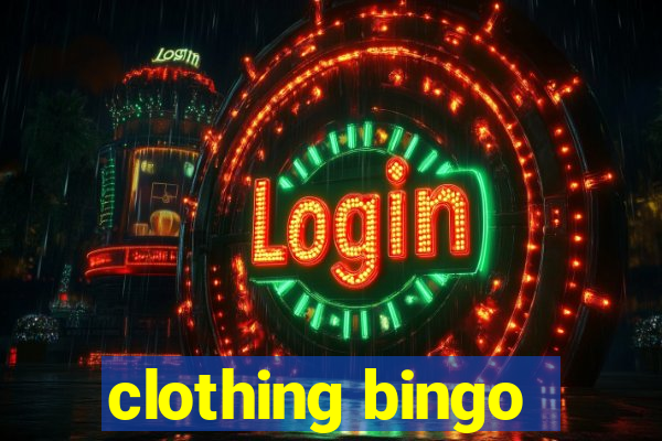 clothing bingo