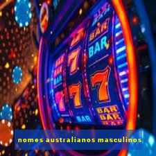 nomes australianos masculinos