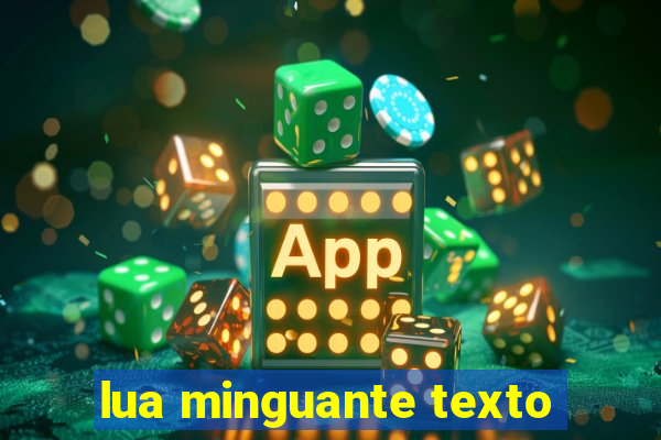 lua minguante texto