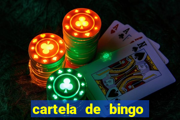 cartela de bingo vazia para imprimir