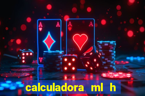 calculadora ml h para mcg kg min