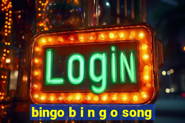 bingo b i n g o song