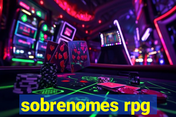 sobrenomes rpg