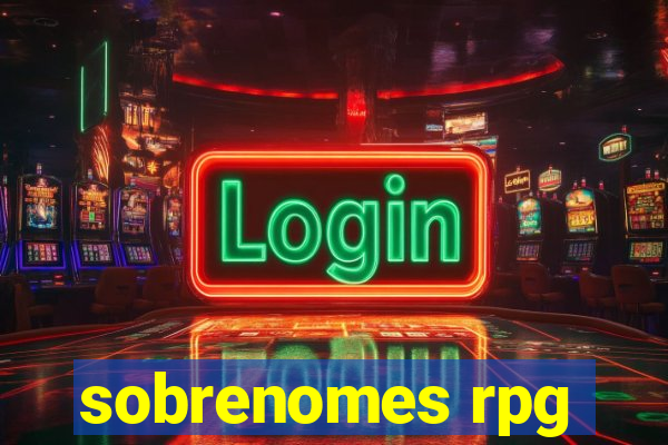 sobrenomes rpg