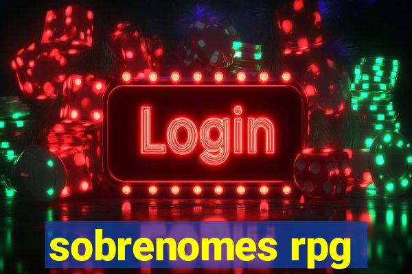 sobrenomes rpg