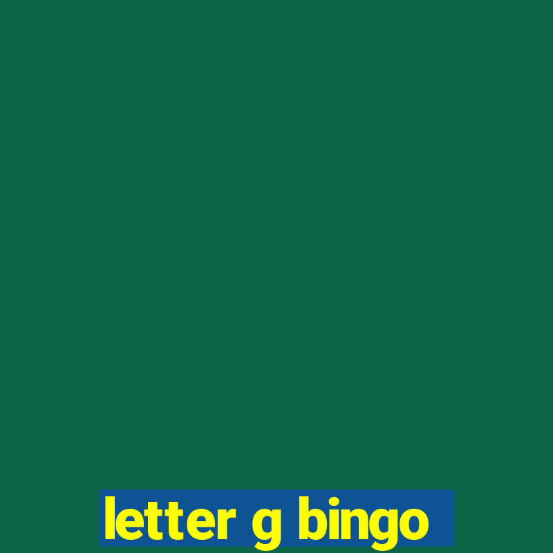 letter g bingo