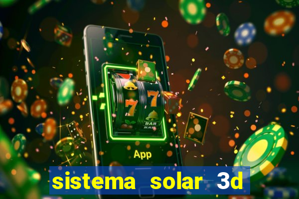 sistema solar 3d em movimento