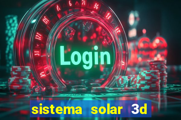 sistema solar 3d em movimento