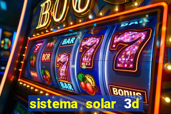 sistema solar 3d em movimento