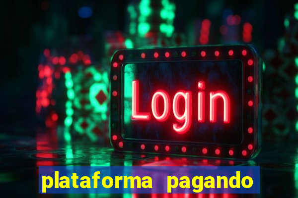 plataforma pagando jogo do tigre